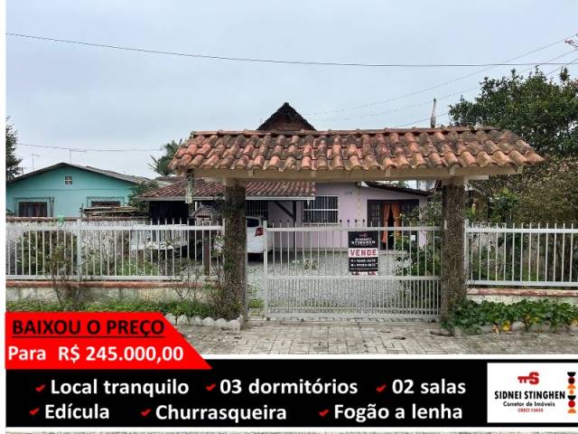 #832 - Casa para Venda em Balneário Barra do Sul - SC
