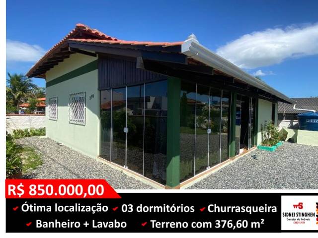 #887 - Casa para Venda em Balneário Barra do Sul - SC