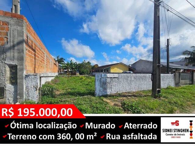 #924 - Terreno para Venda em Balneário Barra do Sul - SC - 1